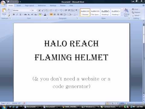 halo reach recon code generator
